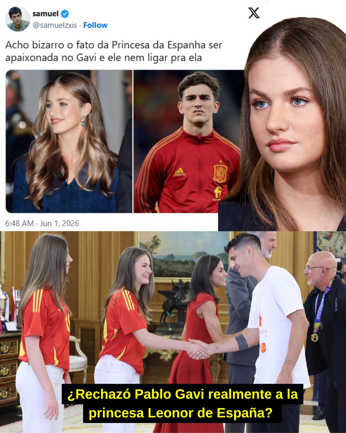 ¿Rechazó Pablo Gavi realmente a la princesa Leonor de España? Los rumores de romance desatan la polémica antes del Mundial de 2026.