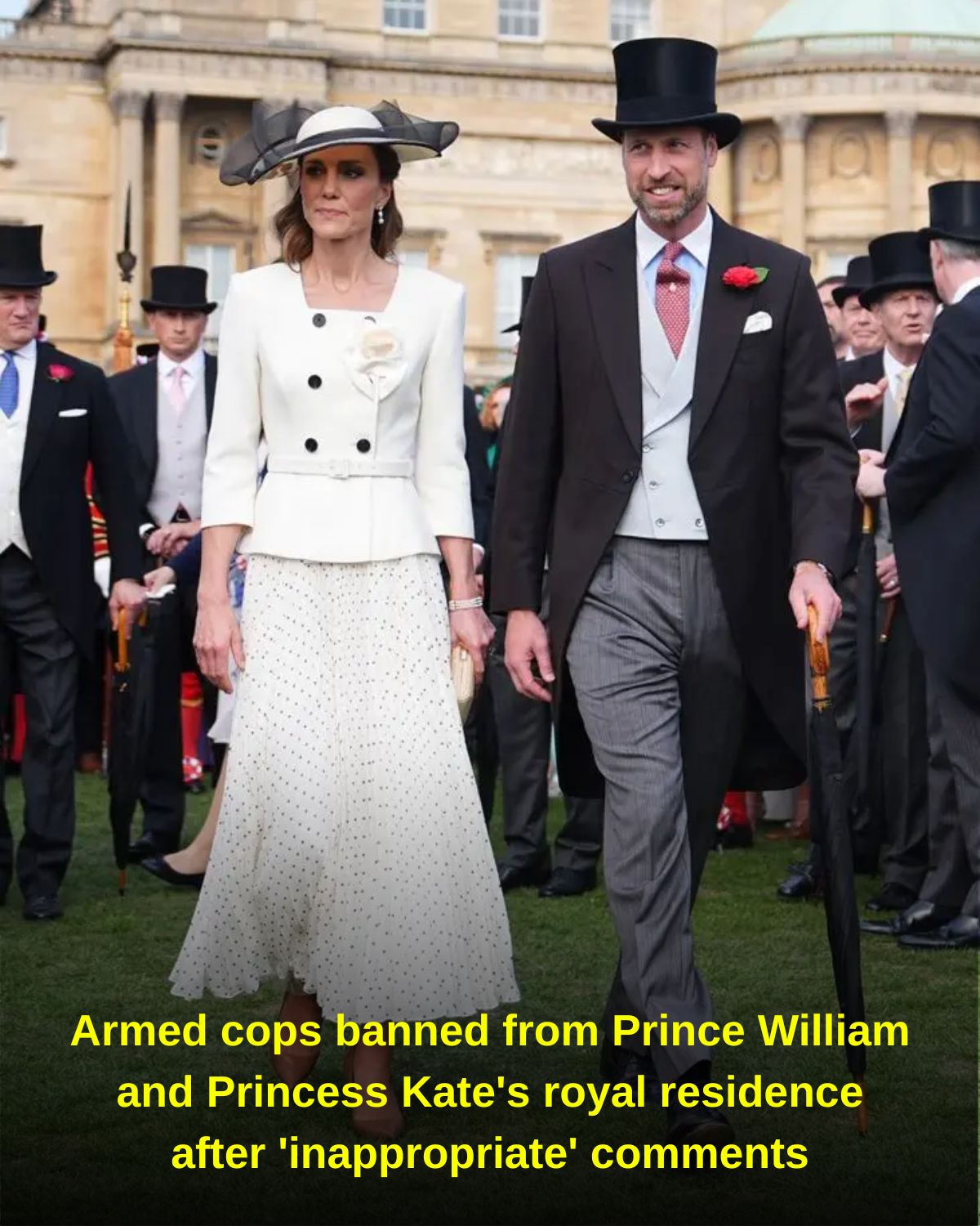 Armed cops banned from Prince William and Princess Kate’s royal residence after ‘inappropriate’ comments