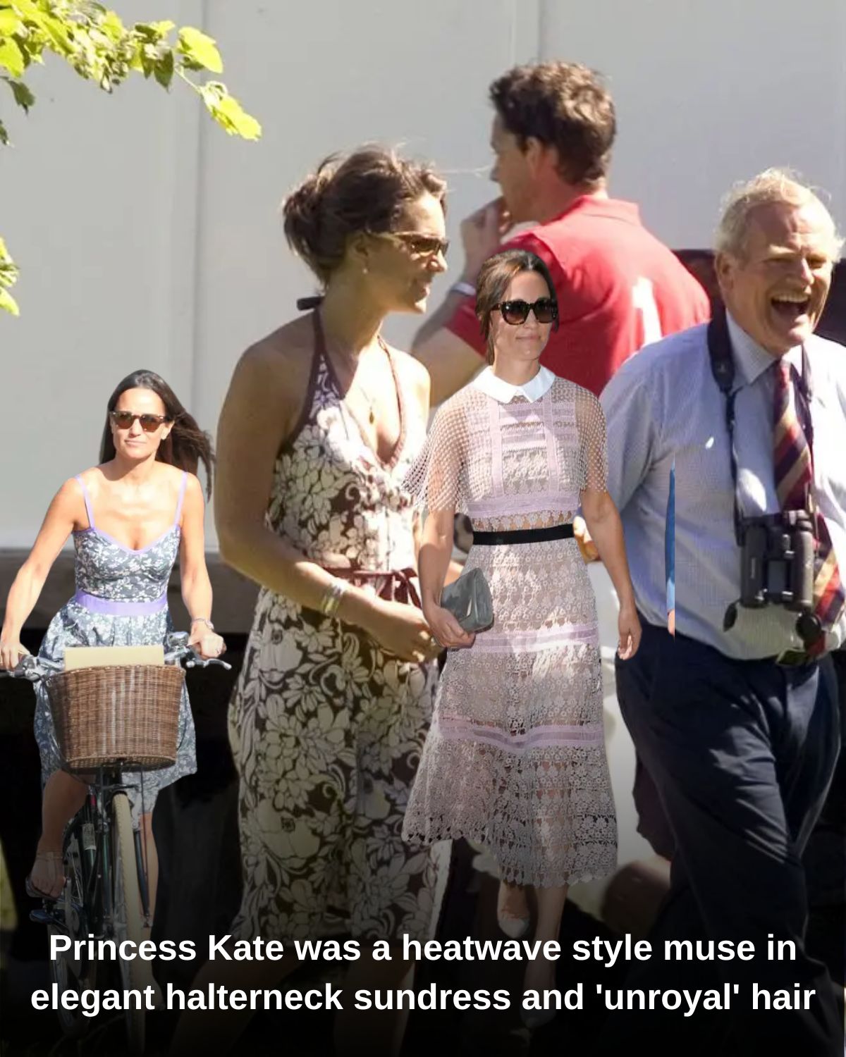 Princess Kate was a heatwave style muse in elegant halterneck sundress and ‘unroyal’ hair