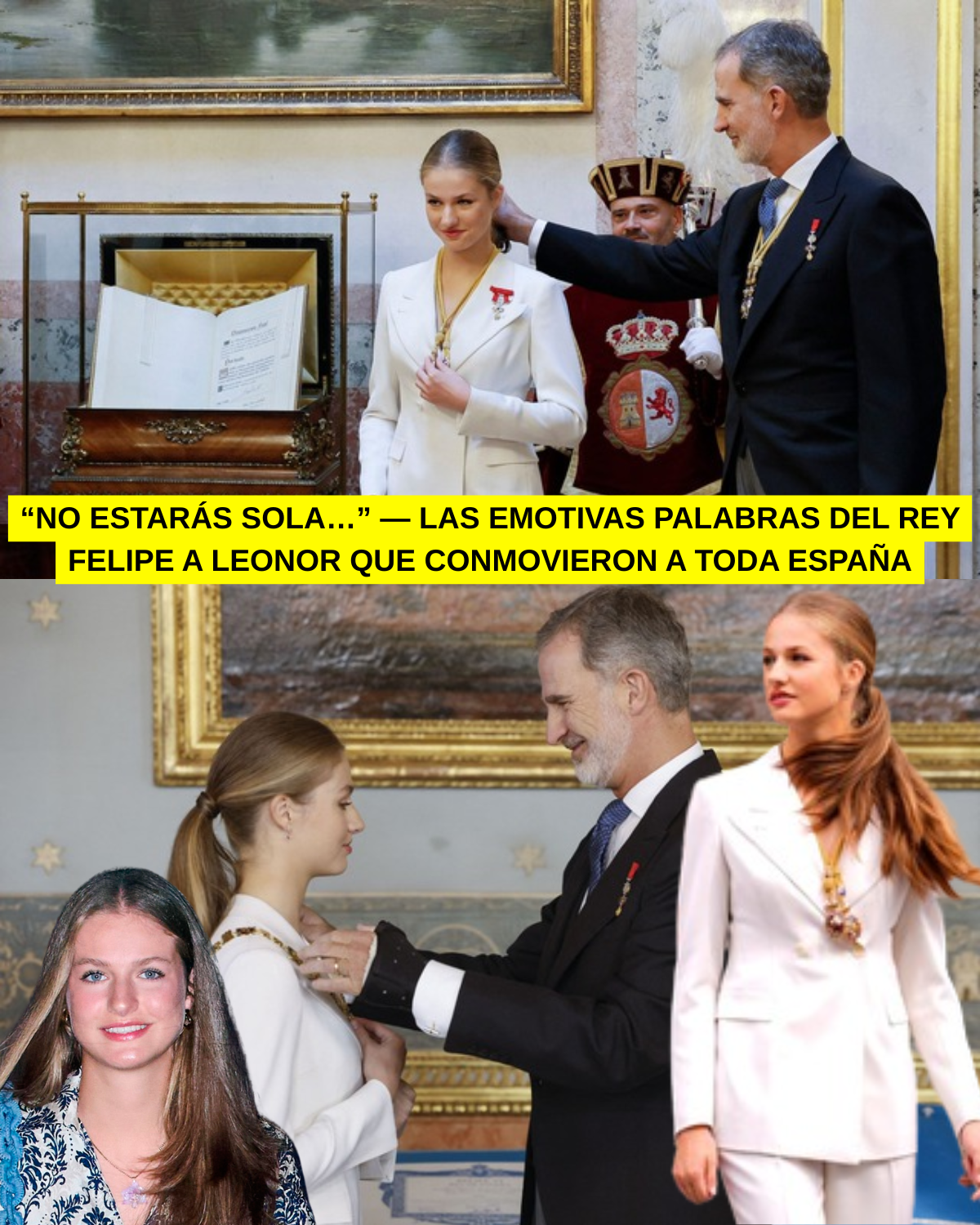 Han salido a la luz los cariñosos mensajes que el Rey de España dedicó a la futura Reina Leonor con motivo de su 18º cumpleaños.
