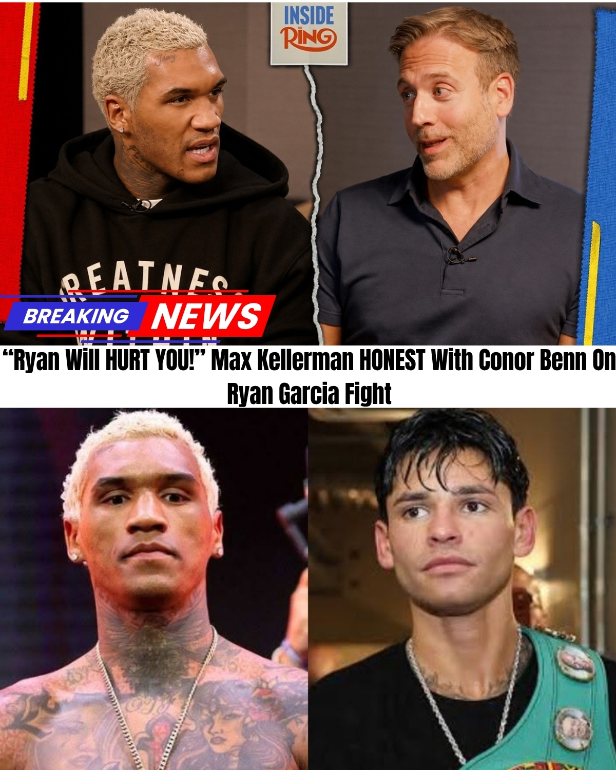 Max Kellerman just dropped a brutal warning for Conor Benn, and it’s TERRIFYING! 😱 Ryan Garcia is playing a very dangerous psychological game, but there is one massive red flag everyone is missing. 🚩 With Benn's risky weight cut and a brutal KO prediction for Round 6... things just got deeply personal.