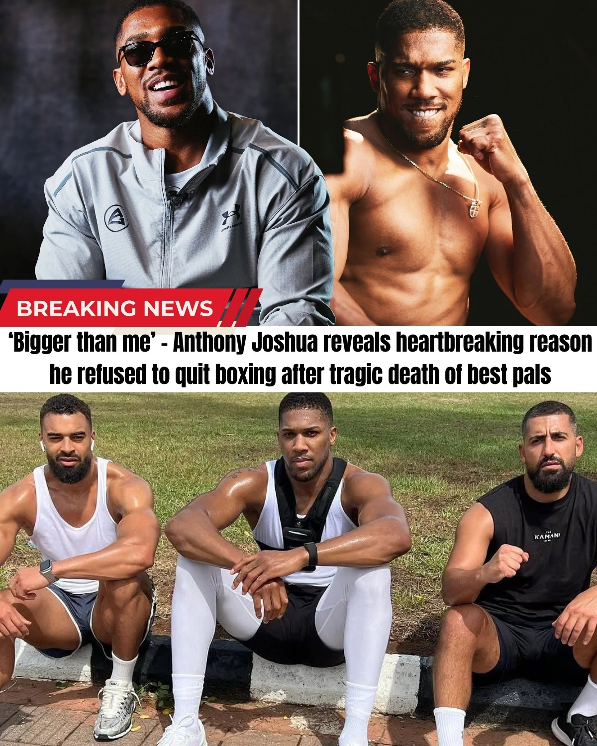 The boxing world is weeping in absolute shock! 🥊 Heavyweight giant Anthony Joshua has officially exposed the dark, devastating reality behind his return, fighting on to protect the parents of his two fallen brothers lost in a sickening smash!