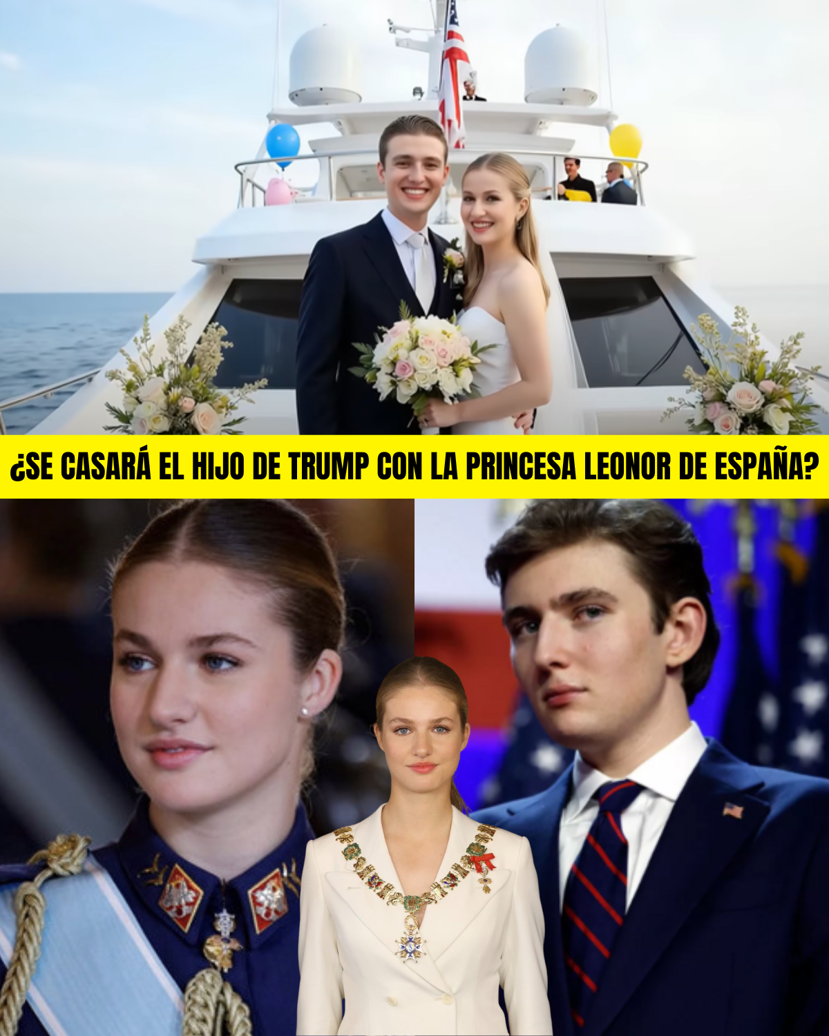 ¿Se casará el hijo de Trump con la princesa Leonor de España?