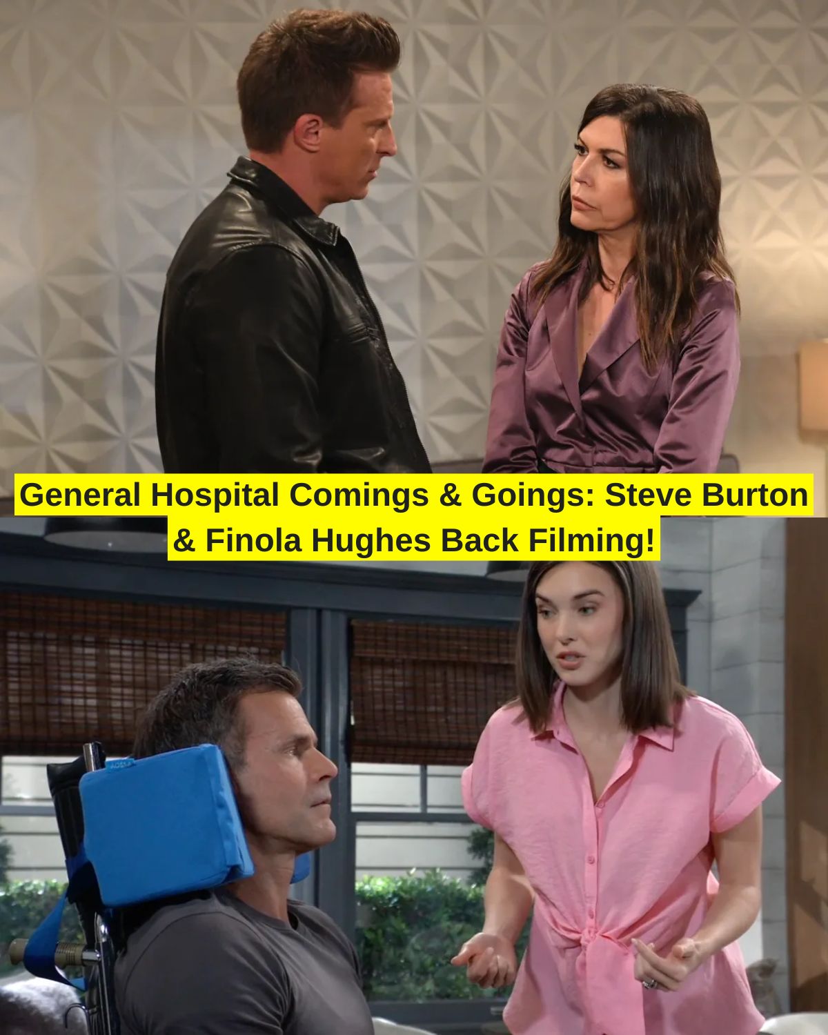 General Hospital Comings & Goings: Steve Burton & Finola Hughes Back Filming!