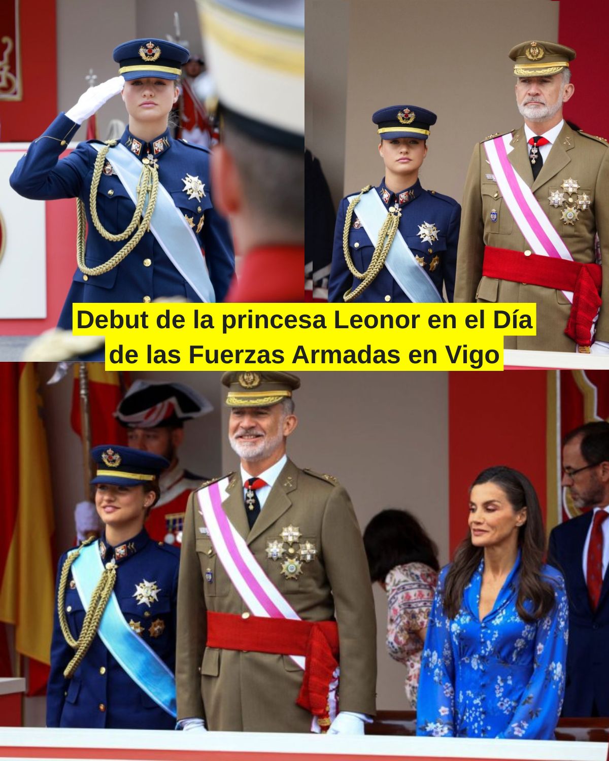 Debut de la princesa Leonor en el Día de las Fuerzas Armadas en Vigo