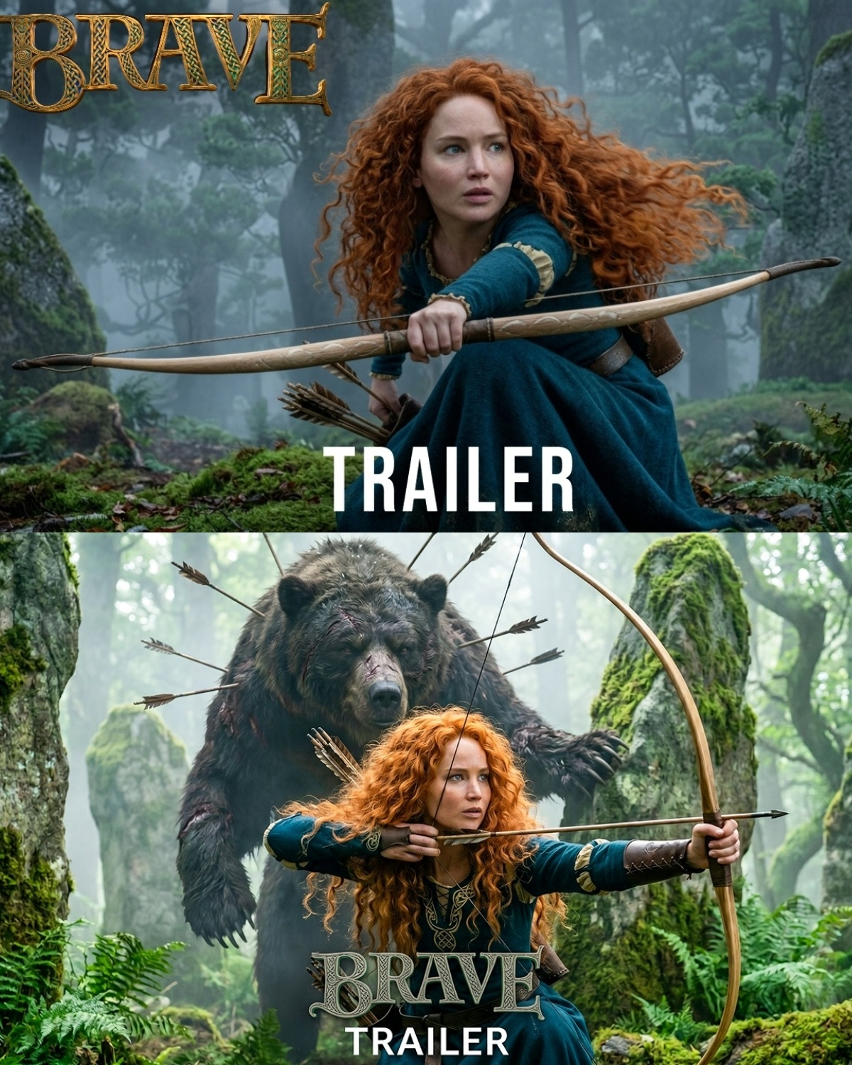 ¡Alerta de impacto absoluto en el mundo del cine! La industria acaba de sufrir una sacudida monumental que tiene a las redes sociales colapsando por completo. Se ha liberado el espectacular primer tráiler conceptual de “Brave: Live Action” (Valiente: 2027)