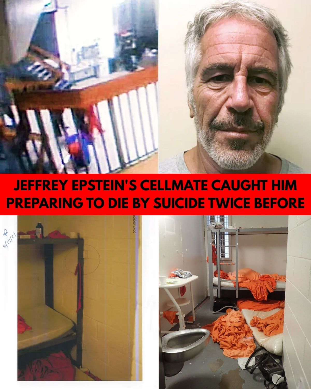 Jeffrey Epstein’s Former Cellmate Claims He Stopped Him From Dying Twice Before His Death