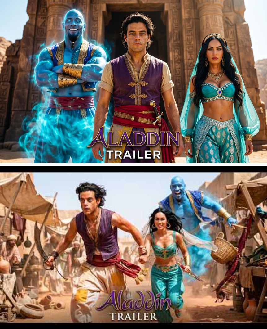 ALADDIN REBOOT (2027) – Live Action | Rami Malek, Dwayne Johnson, Megan Fox | Concept Trailer