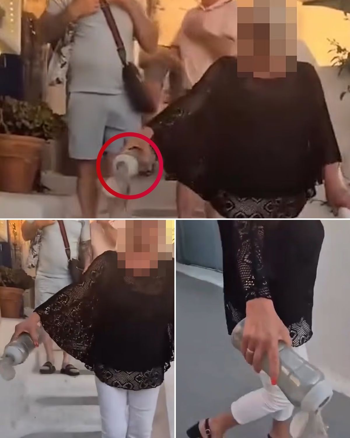 British woman sparks fury in Santorini by emptying ‘ashes of a loved one’ during walk through island’s famed narrow streets